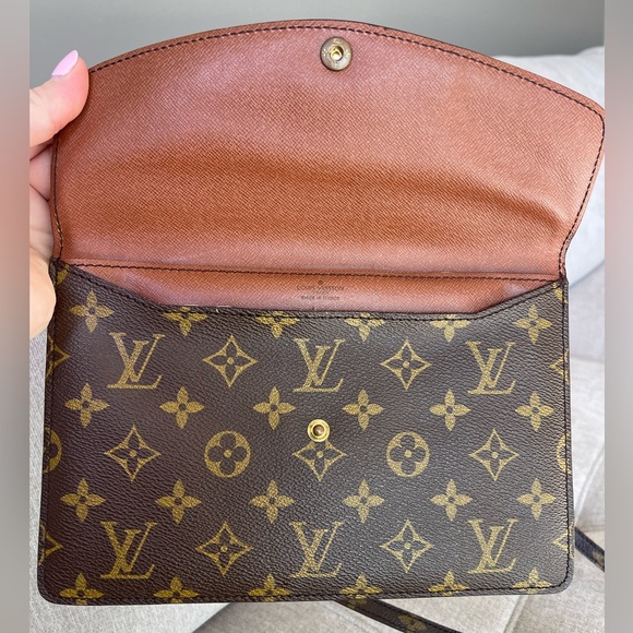 SOLD❌Authentic LOUIS VUITTON Monogram Double Rabat Shoulder bag/ Pochette - Picture 14 of 15